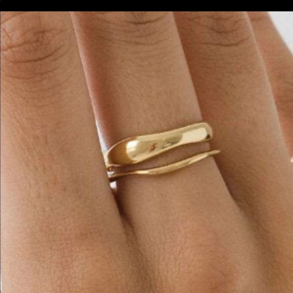 Gold ring set - Picture 2 of 2